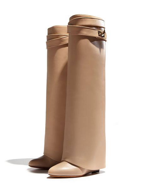 givenchy shark boots in beige